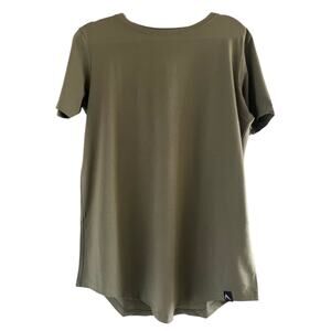 Rokwolf Women’s Pima Cotton Modal Lounge Tee Shirt Olive Size XS
